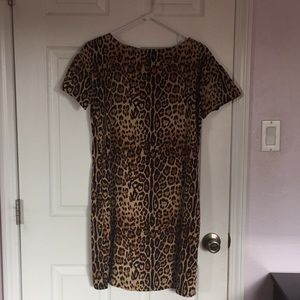 Animal print shift dress